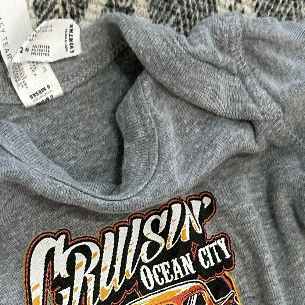 Rabbit Skins Baby Boy Hot Rod Ocean City Graphic Bodysuit T-Shirt 2021 Like New